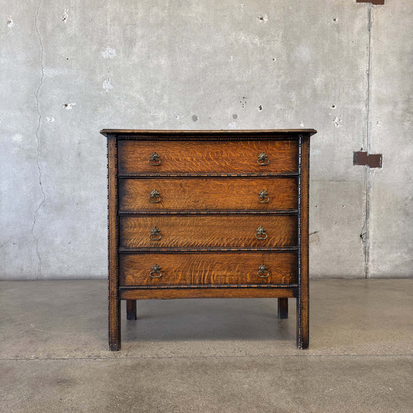 Antique Tiger Oak Chest