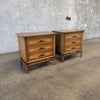 Mid Century Modern "White Furniture Co." Nightstands