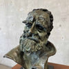 Bronze Bust Sculpture, Signed Hedy Miller, 1992