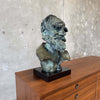 Bronze Bust Sculpture, Signed Hedy Miller, 1992