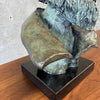 Bronze Bust Sculpture, Signed Hedy Miller, 1992