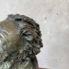 Bronze Bust Sculpture, Signed Hedy Miller, 1992