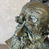 Bronze Bust Sculpture, Signed Hedy Miller, 1992