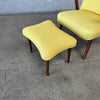 Mid Century Modern Easy Chair and Ottoman by Erhardsen and Andersen, 1960s, Denmark