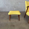 Mid Century Modern Easy Chair and Ottoman by Erhardsen and Andersen, 1960s, Denmark