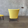 Mid Century Modern Easy Chair and Ottoman by Erhardsen and Andersen, 1960s, Denmark