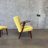 Mid Century Modern Easy Chair and Ottoman by Erhardsen and Andersen, 1960s, Denmark