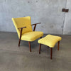 Mid Century Modern Easy Chair and Ottoman by Erhardsen and Andersen, 1960s, Denmark