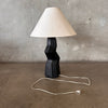 Black Original Post Modern Ziggurat Zig-Zag Table Lamp