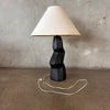 Black Original Post Modern Ziggurat Zig-Zag Table Lamp