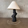 Black Original Post Modern Ziggurat Zig-Zag Table Lamp