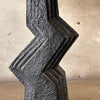 Black Original Post Modern Ziggurat Zig-Zag Table Lamp