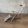 Vintage Teak Lounge Deck Chair #1