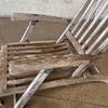 Vintage Teak Lounge Deck Chair #1