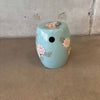 Vintage Ceramic Clay Floral Garden Stool