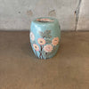 Vintage Ceramic Clay Floral Garden Stool