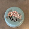 Vintage Ceramic Clay Floral Garden Stool