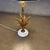 Vintage Wheat Lamp with Marble Base, New Shade