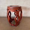 Vintage 1940's Rosewood Carved Drum Stool #2