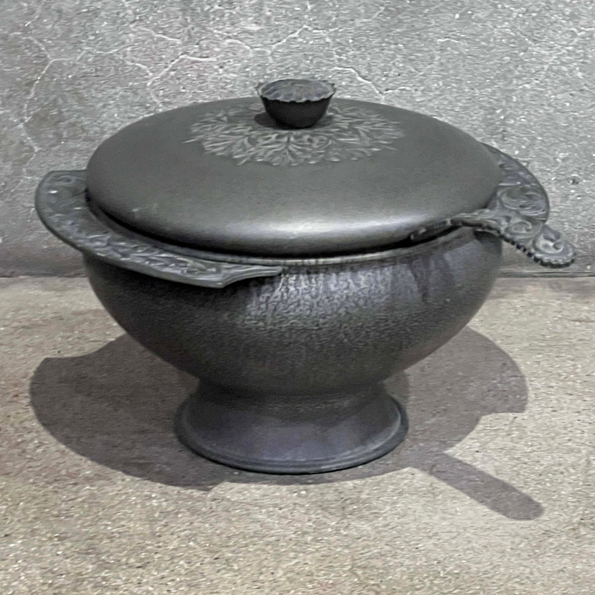 Vintage Erik Norway Herdet Tinn With Ladel