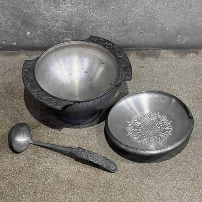 Vintage Erik Norway Herdet Tinn With Ladel