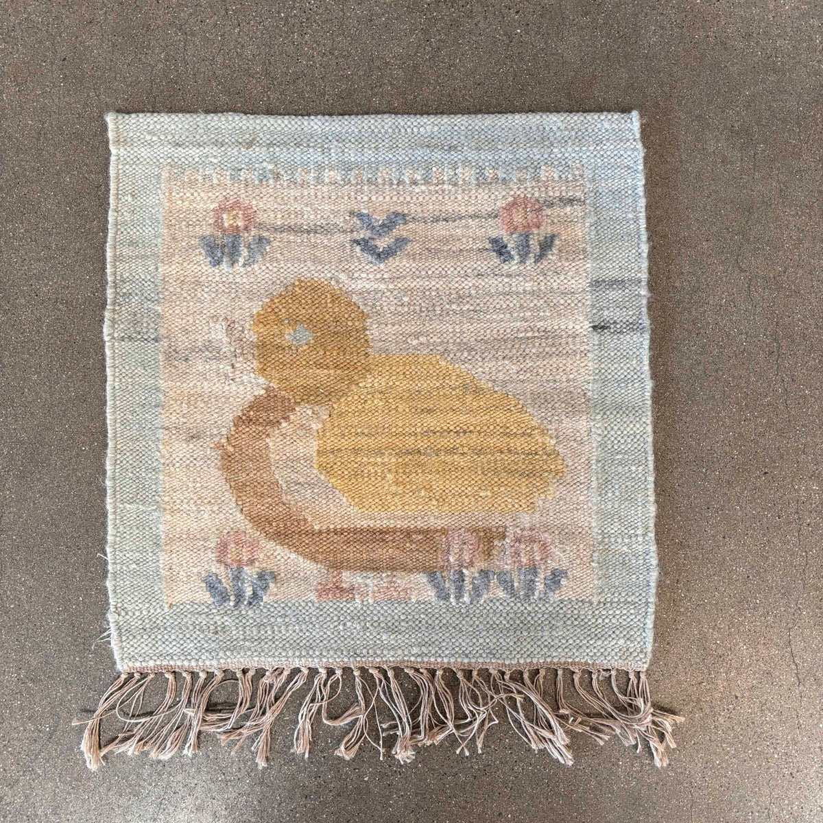 Vintage Woven Wool Tapestry Hand Made in Poland