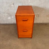 Danish Teak Two Drawer File Cabinet