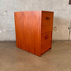 Danish Teak Two Drawer File Cabinet