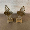 Vintage Brass Asian Candle Holders