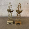 Vintage Brass Asian Candle Holders