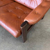 Vintage Leather Danish Settee