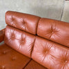 Vintage Leather Danish Settee