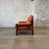 Vintage Leather Danish Settee