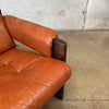 Vintage Leather Danish Settee