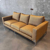 Authentic Thayer Coggin Manolo Sofa by Milo Baughman w/Velvet Upholstery