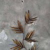 1970's Italian Metal Leaf Wall Sculpture