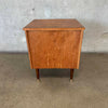 Mid Century Solid Oak Nightstand