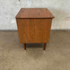 Mid Century Solid Oak Nightstand