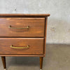 Mid Century Solid Oak Nightstand