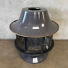 Vintage Mid Century Modern "Slate Gray" Malm "Spin-A-Fire" Fireplace