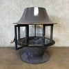 Vintage Mid Century Modern "Slate Gray" Malm "Spin-A-Fire" Fireplace