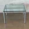 Vinzuse Brushes Chrome & Heavy Glass End/ Coffee Table