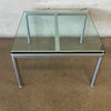 Vinzuse Brushes Chrome & Heavy Glass End/ Coffee Table