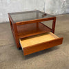 Mid Century Walnut Side or Small Coffee Table By Glenn of California