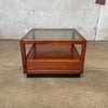 Mid Century Walnut Side or Small Coffee Table By Glenn of California