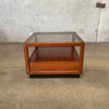 Mid Century Walnut Side or Small Coffee Table By Glenn of California