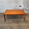 Vejile Stole Walnut & Teak Dining Table With Leaves