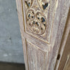 Three Panel Carved & Painted Wood Screen