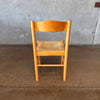 Vintage 1980s Rush Cane Single Side Chair - Made in Italy