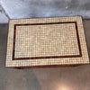 Tiled Top Signed Mosaic Custom Coffee Table By Harry Burger